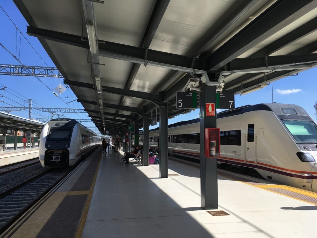 Train travel in Spain