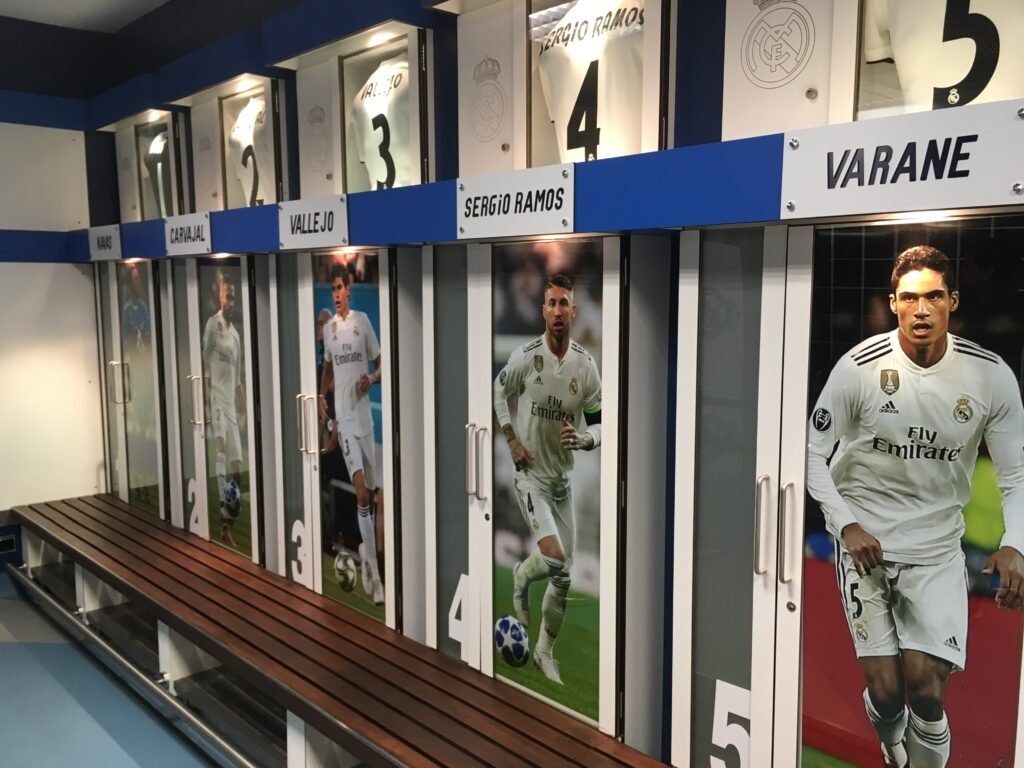 Real Madrid locker room