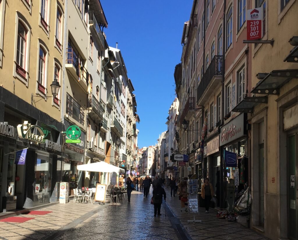 The city centre of Coimbra