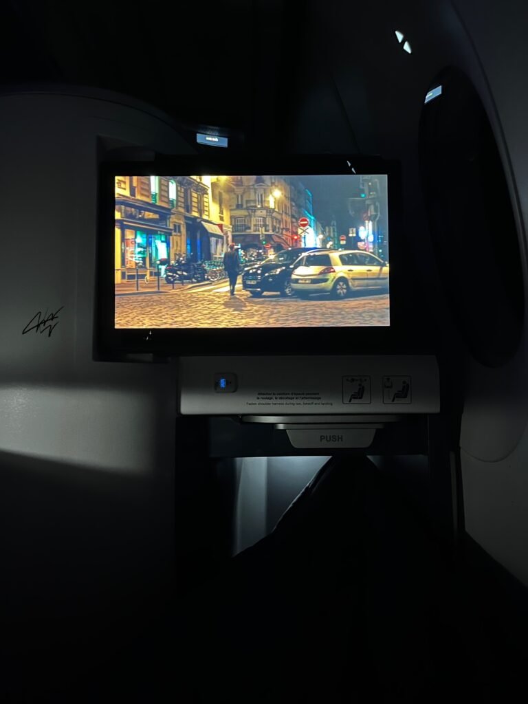 Air France movie selection