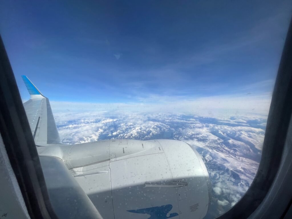 Flying over Patagonia