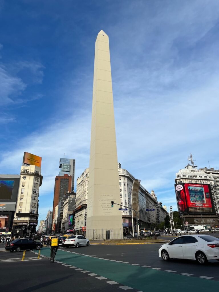 The Obelisco in Buenos Aires